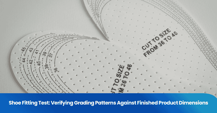 Shoe Fitting Test: Verifying Grading Patterns Against Finished Product Dimensions